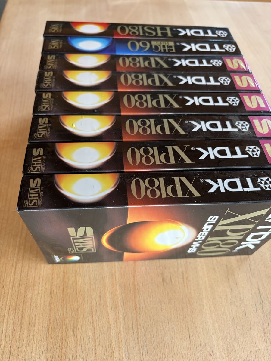Cassette vuote: TDK VHS Kassetten Neu – Nuovo e nell'imballaggio originale da Serneus venduto da pipo17 2