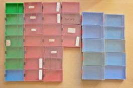 Lot Vintage Fournituren Boxen - Aufbewahrungs Einheiten