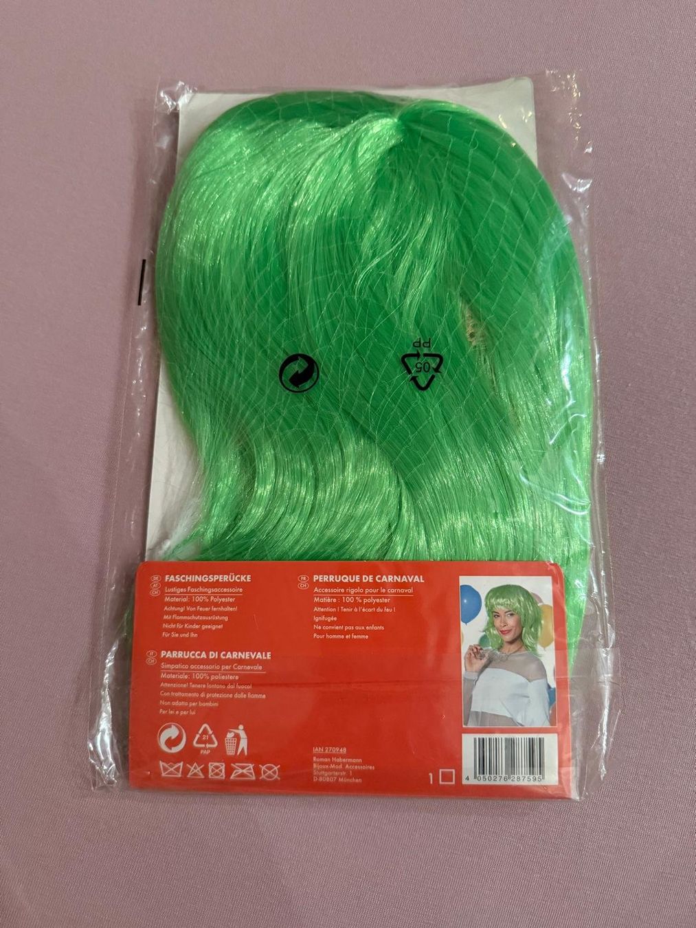 Perücken: Partyperücke, grün, neu! – Neu und originalverpackt aus Auw von Francis07 1