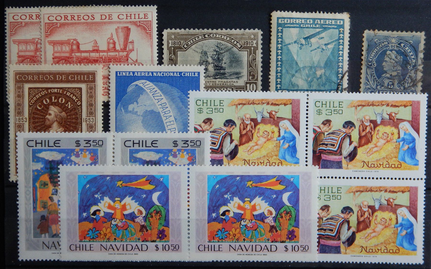 Tutti i francobolli: Chile Lot mit alten Werten II – Usato da Zürich venduto da Muehlekauf