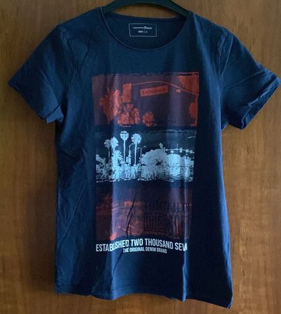 Gr. S blaues T-Shirt von Tom Tailor