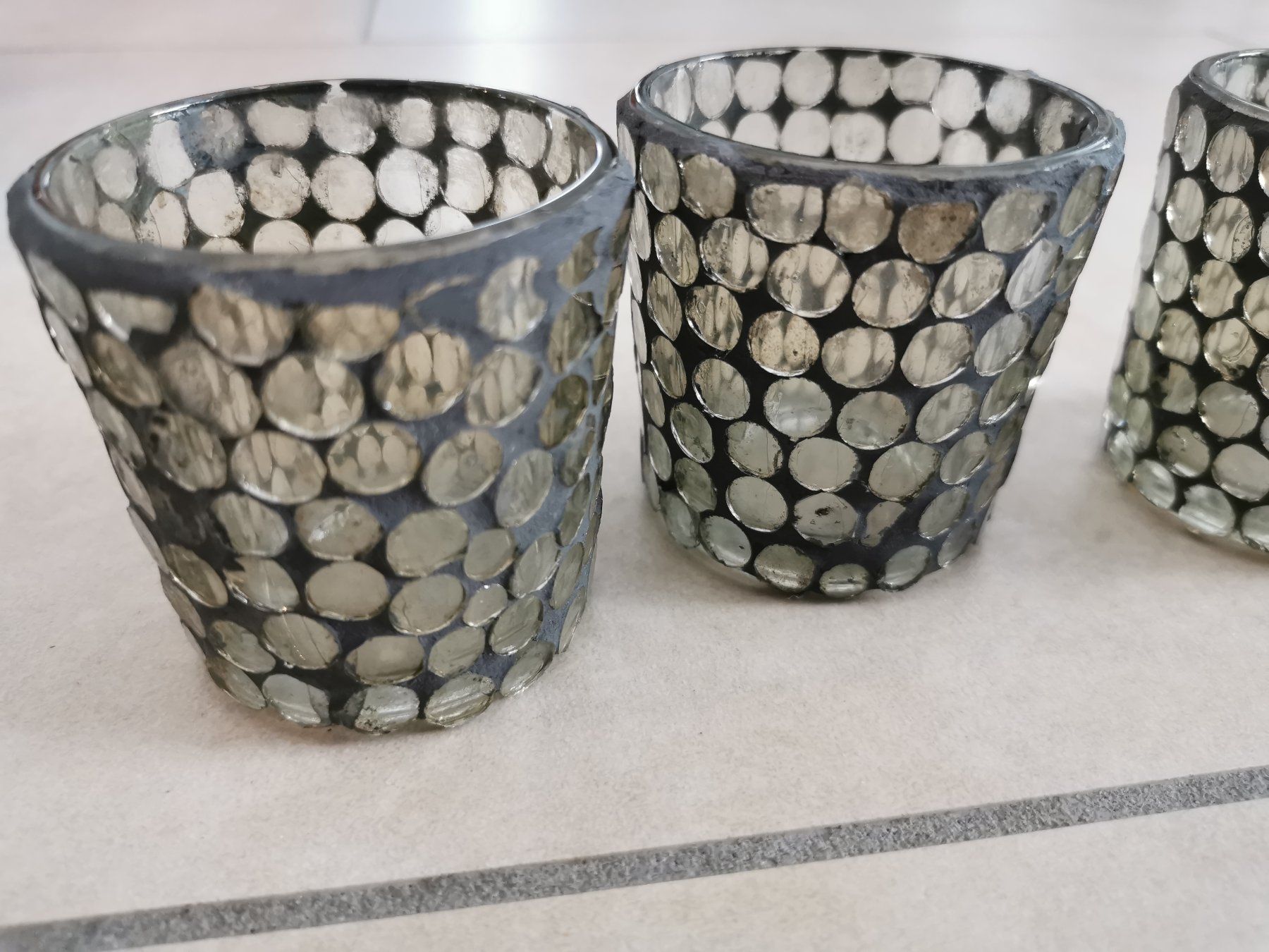 Tutte le decorazioni: 3x Dekoglas / Kerzenglas – Nuovo (secondo la descrizione) da Rickenbach b. Wil venduto da Beautiful.Things 2