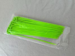 Fluoreszierende Kabelbinder Grün - 100 Stk. L=300mm B=4.8mm