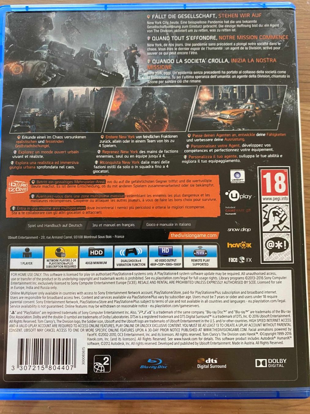 Sony Giochi: PS4 Spiel: Tom Clancy's The Division – Usato da Luzern venduto da Platinknospe 1
