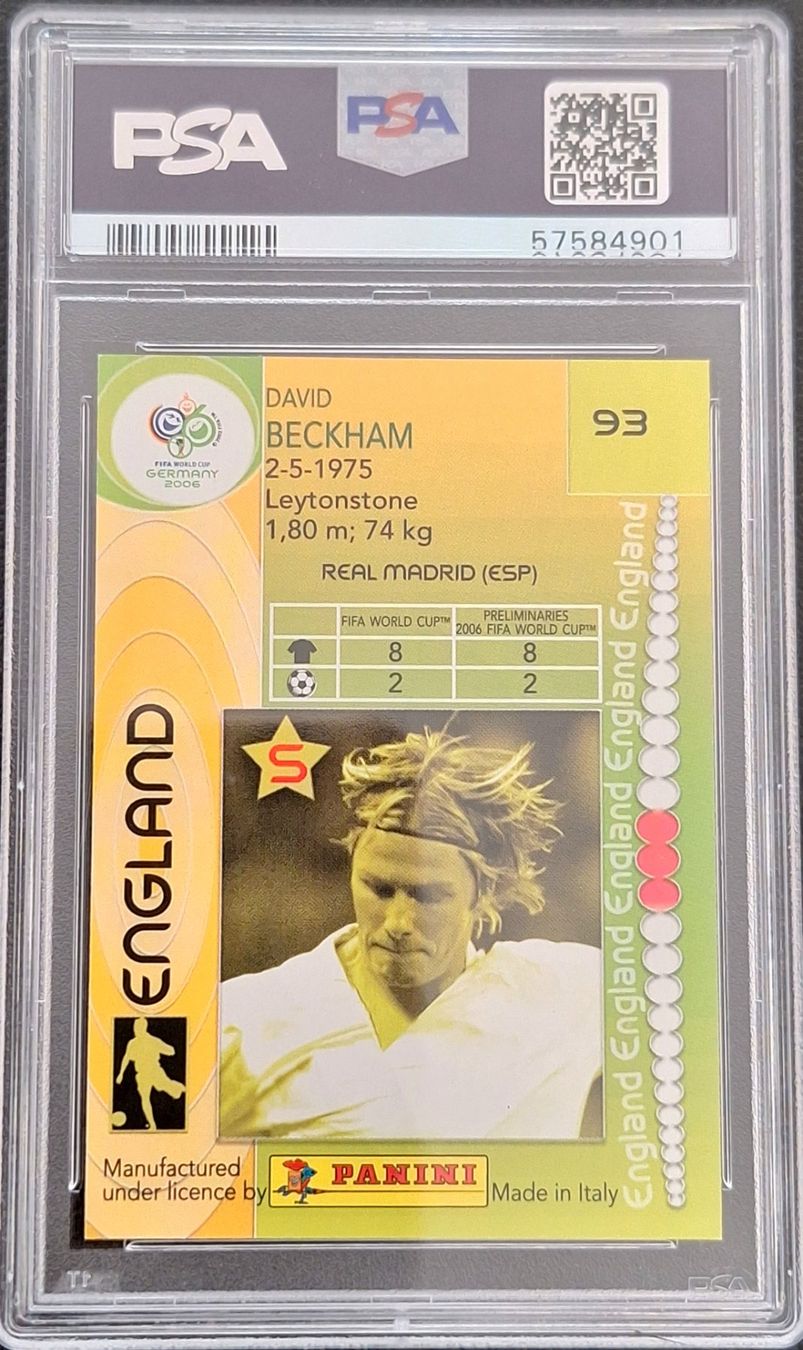 Panini Sammelbilder & Trading cards: 2006 PANINI WORLD CUP BECKHAM PSA 10 – Gebraucht aus St. Gallen von Matrix023 1
