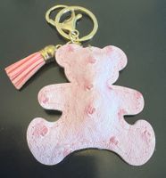 Herziger Schlüssel-/ Taschenanhänger, rosa Teddy, neu