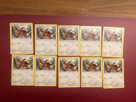 Pokemon 10x Eevee non Holo Hidden Fates near Mint