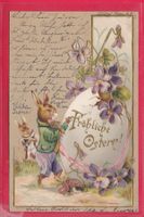 PRÄGEKARTE, FRÖHLICHE OSTERN, 29.3.1902 (REICHSPOST)
