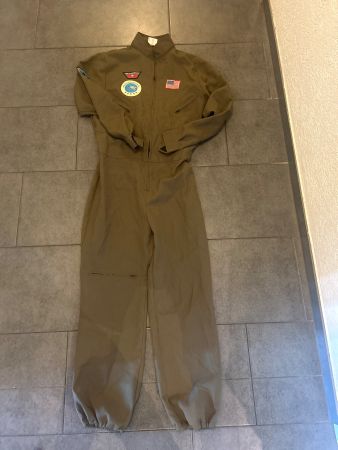 Fluganzug Khaki Grösse 42/44 Kostüm Fasnacht Air Force