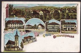 Othmarsingen farbige Lithografie 7 Bilder