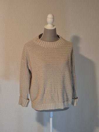 Strickpullover Naturaline beige Baumwolle Grösse L