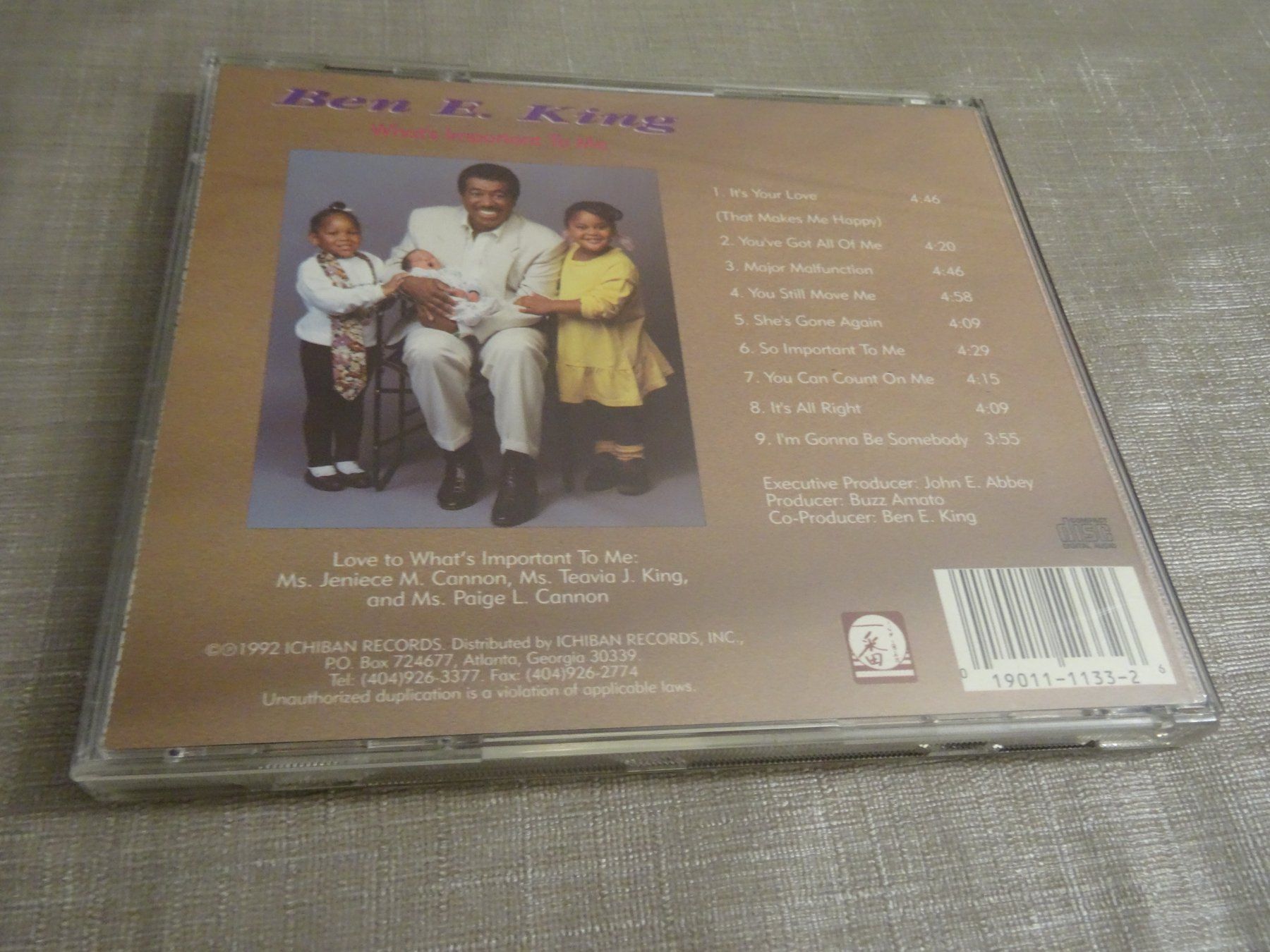 CD: Ben E. King - What's Important to Me - CD – Usato da Olten venduto da Disc-Ausverkauf 1