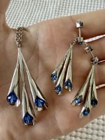Swatch uniquement collier à cristaux bleus