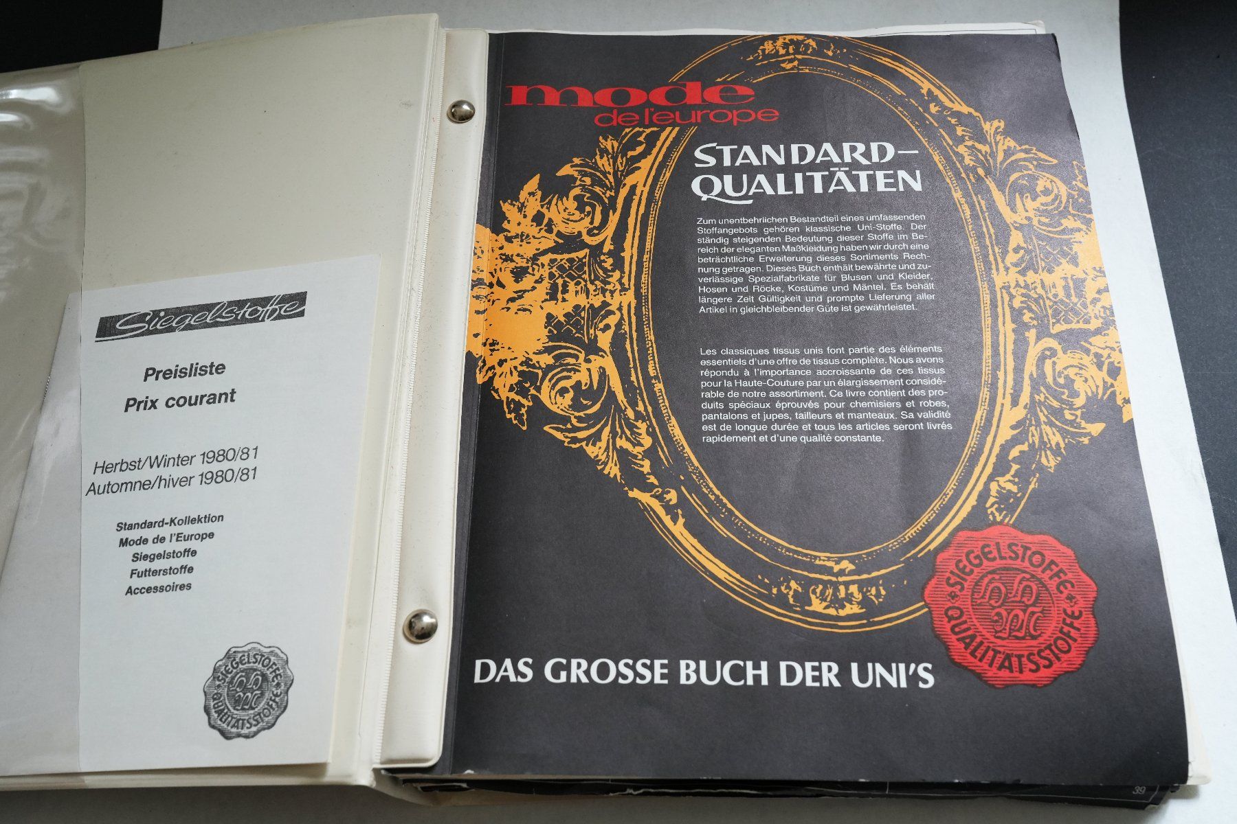 Libri: Vintage Modebuch mit Stoffen – Usato da Zürich venduto da Myomesin