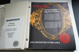Vintage Modebuch mit Stoffen