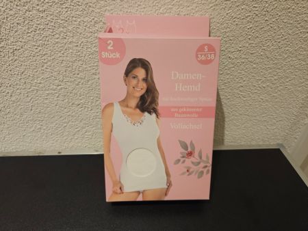 Neu - Damen-Hemd weiss 2 Stk  36/38 (Verp. Beschädigt)