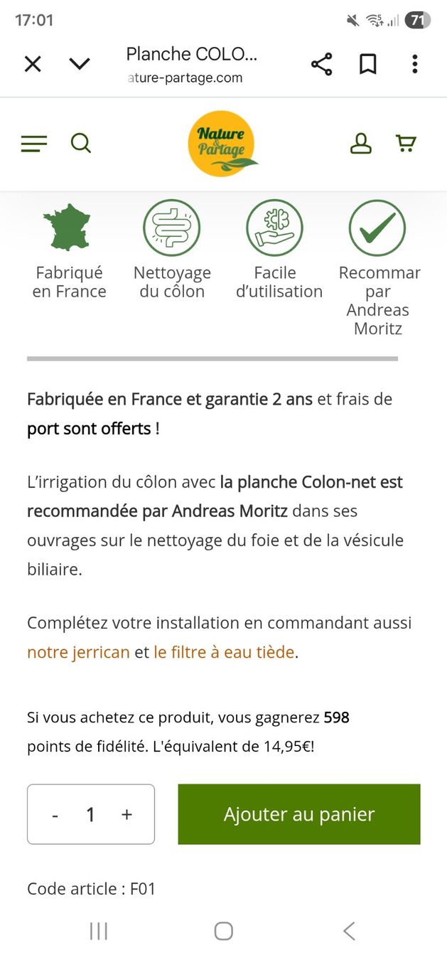 Attrezzature mediche: Planche Colon-Net – Usato da La Chaux-de-Fonds venduto da little_bubble 2