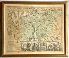 Gabriel WALSER - Landkarte Kanton Wallis 1768 - ohne Rahmen