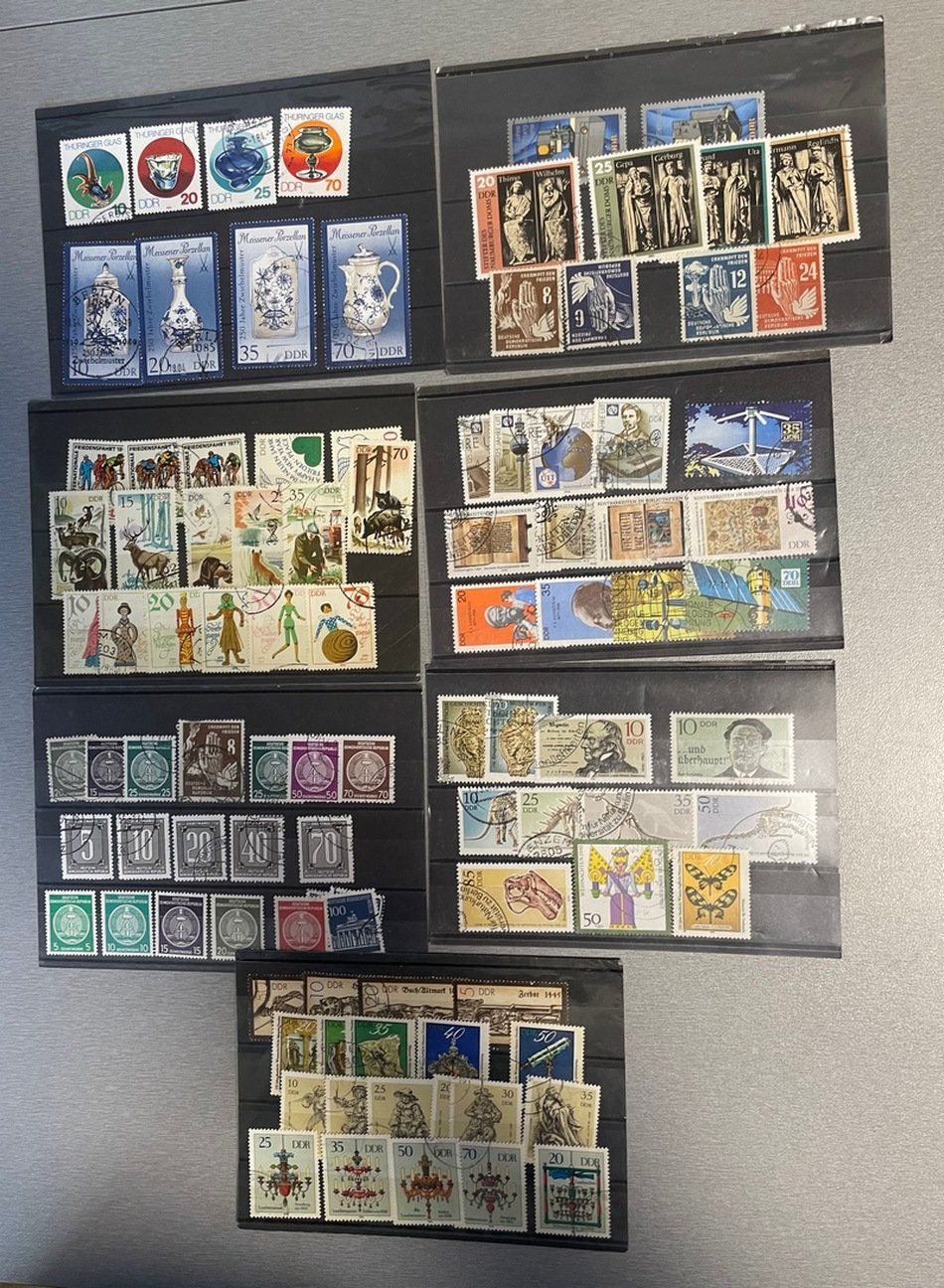 Alle Briefmarken: DDR Restposten mit Steckkarten, Blocks und Briefen – Gebraucht aus Sirnach von Melisangi 3