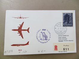 Luftpostbrief (Erstflug) Zürich – Kampala 1965