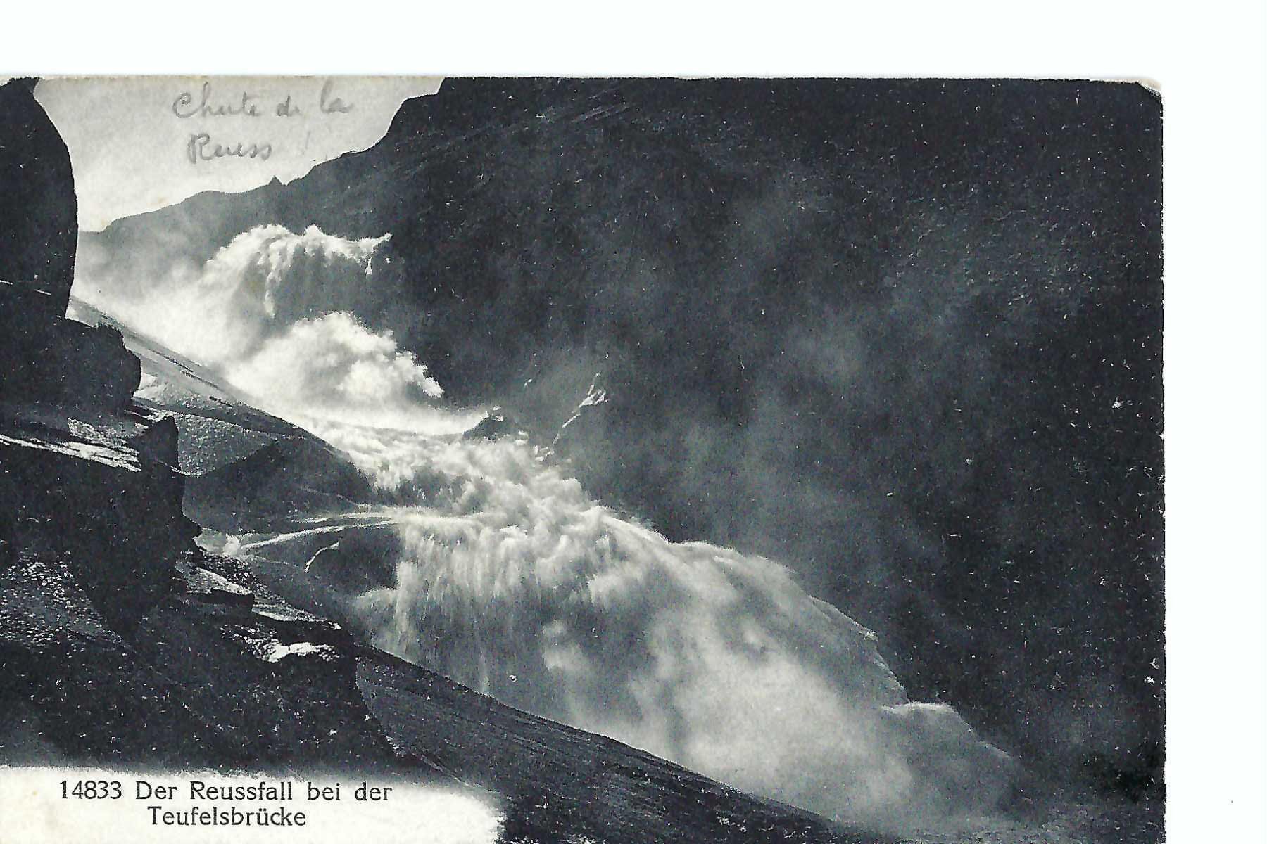 Cartoline postali: Teufelsbrücke mit Reussfall, Uri – Usato da Thun venduto da 44wart