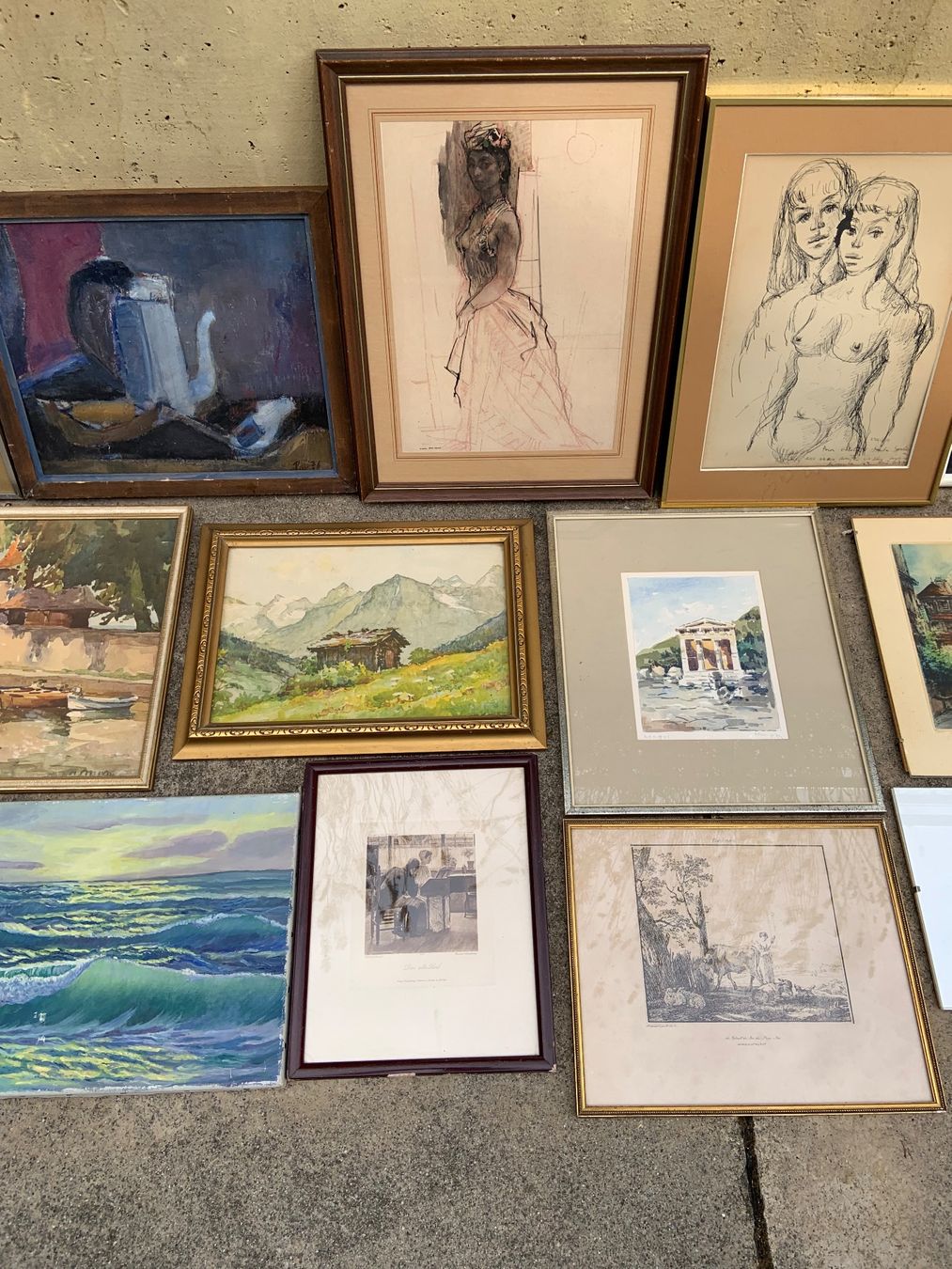 Gemälde: lot de 20 tableaux – Gebraucht aus Allaman von Djack56 2