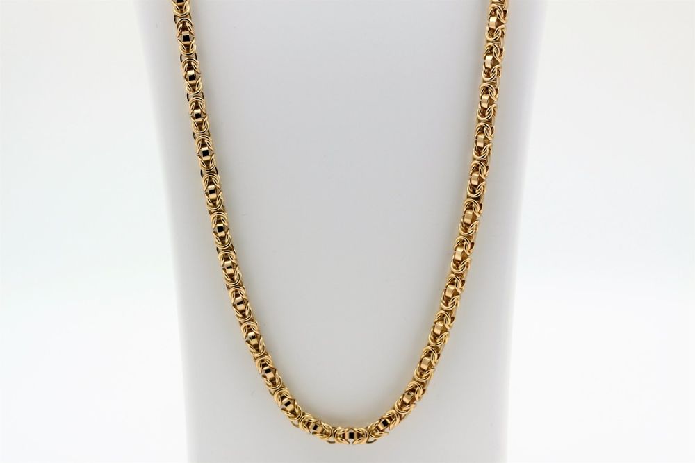 10K 14K Echtgold Mariner Kettenhalskette Männer Frauen, 1,5 Mm 1,9