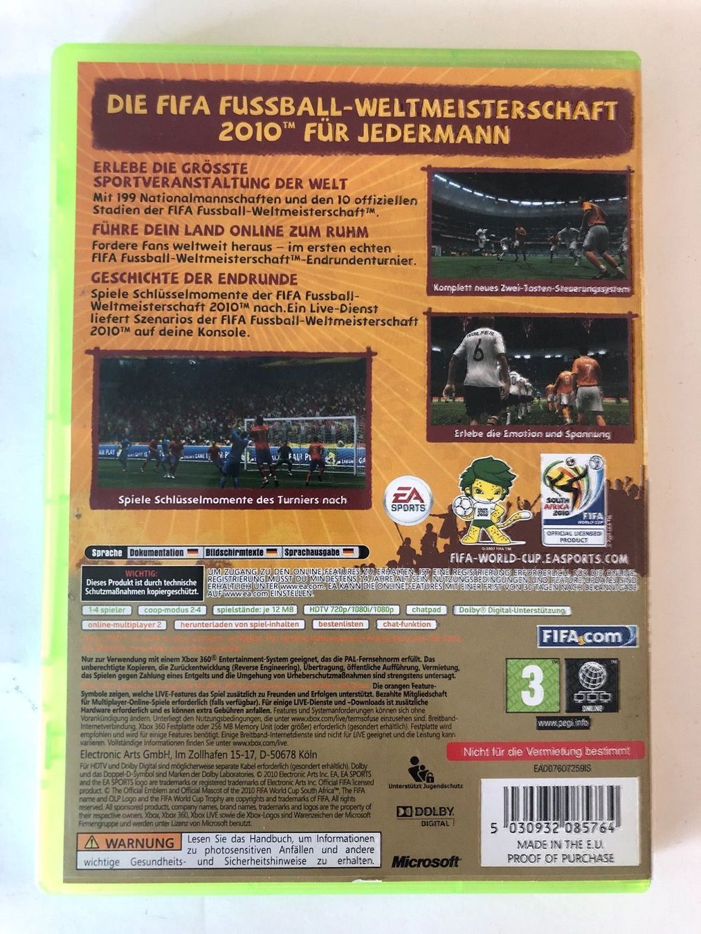 Microsoft Spiele: Fifa WM 2010 für Xbox 360 – Gebraucht aus Kestenholz von Mad18 1