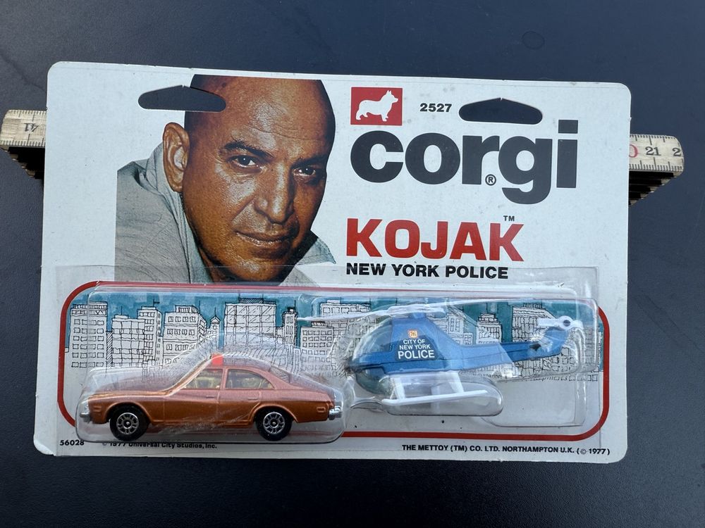Corgi Juniors Kojak E2527 - 1977 - Buick Police/Hélicoptère Royal - Boîte Non Ouverte