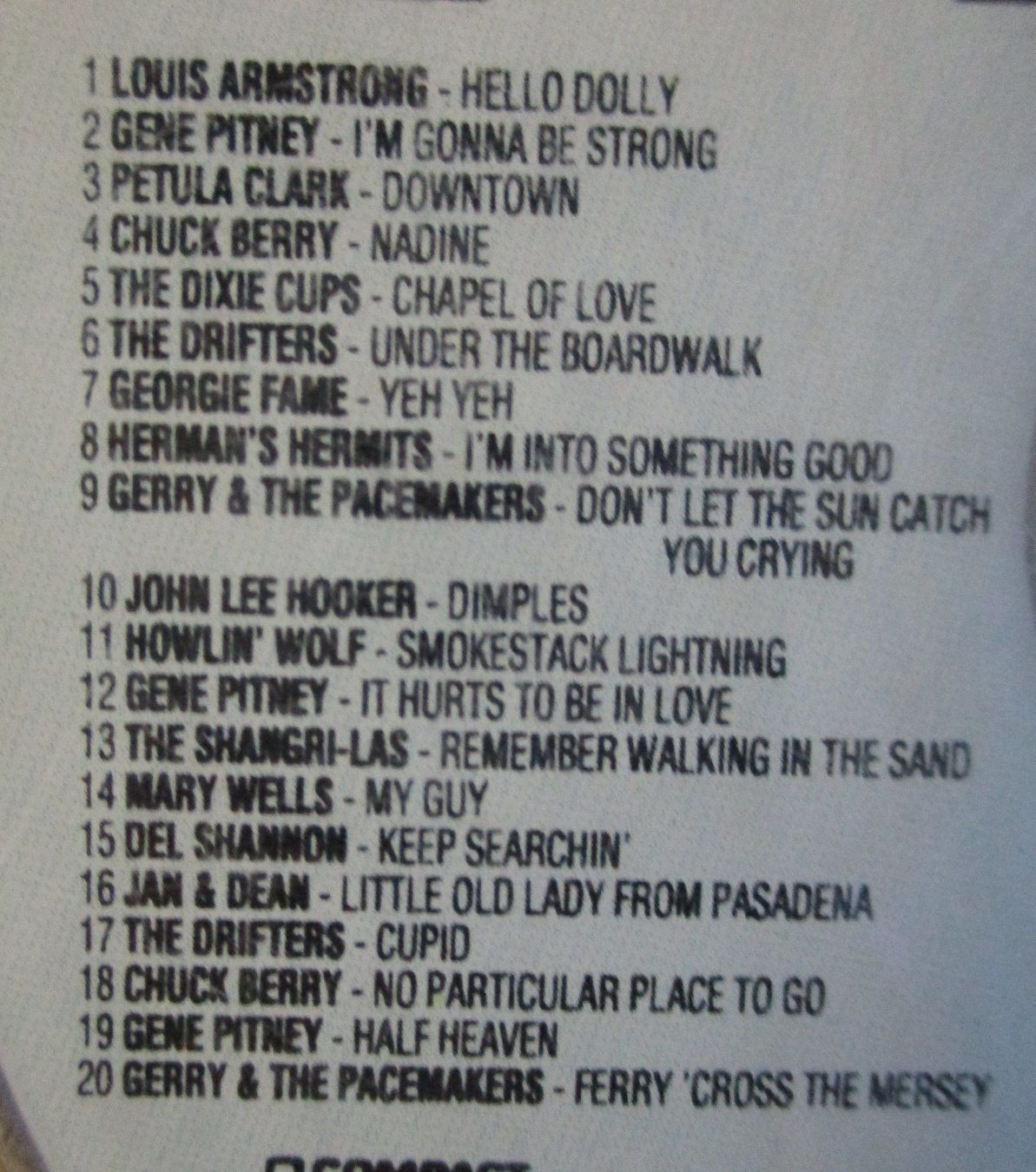 CD: CD  Sammlung THE SIXTIES / Total 10 CD`s – Usato da Flumenthal venduto da novbra 4