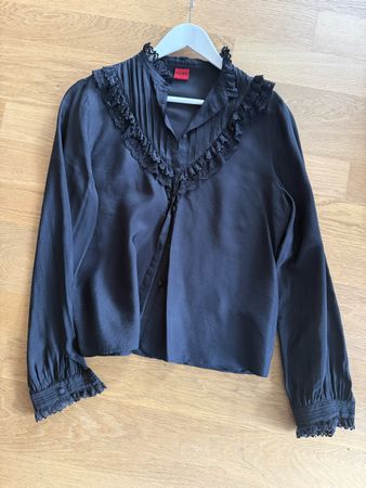 Schwarze Hugo Boss Bluse