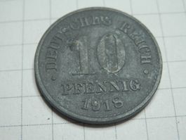Deutschland 10 Pfennig, 1918