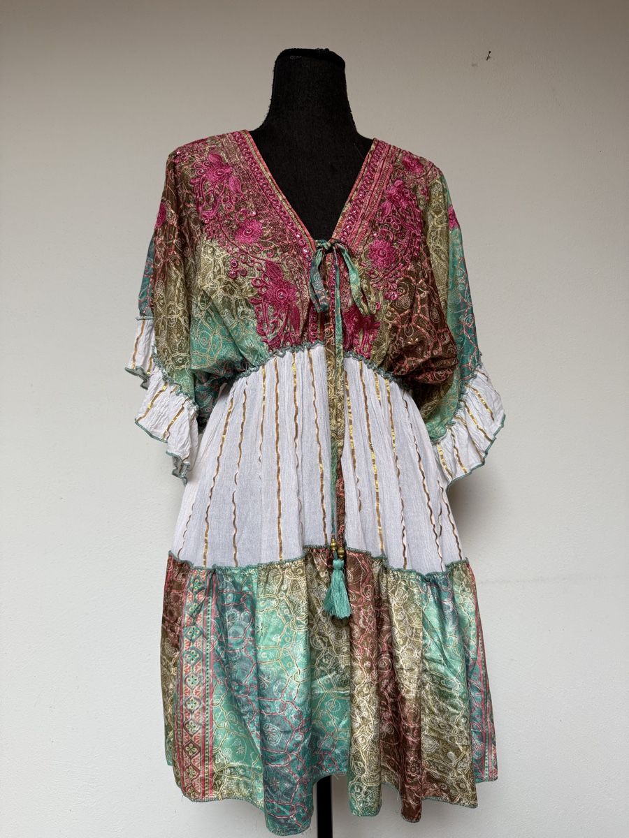 Kleider: Boho Minikleid / Tunika – Neu (gemäss Beschreibung) aus Sigriswil von ck56