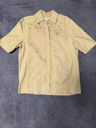 COS Kurzarmhemd olivgrün