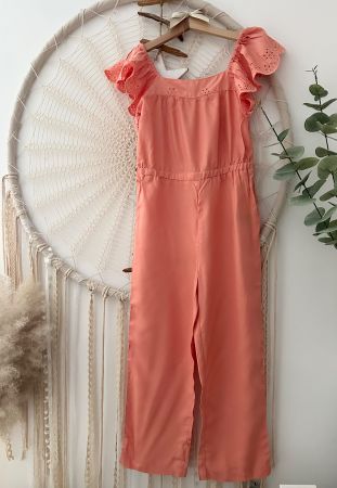 Sommerlicher Jumpsuit mit Flügelärmeln, Gr. 122 *NEU