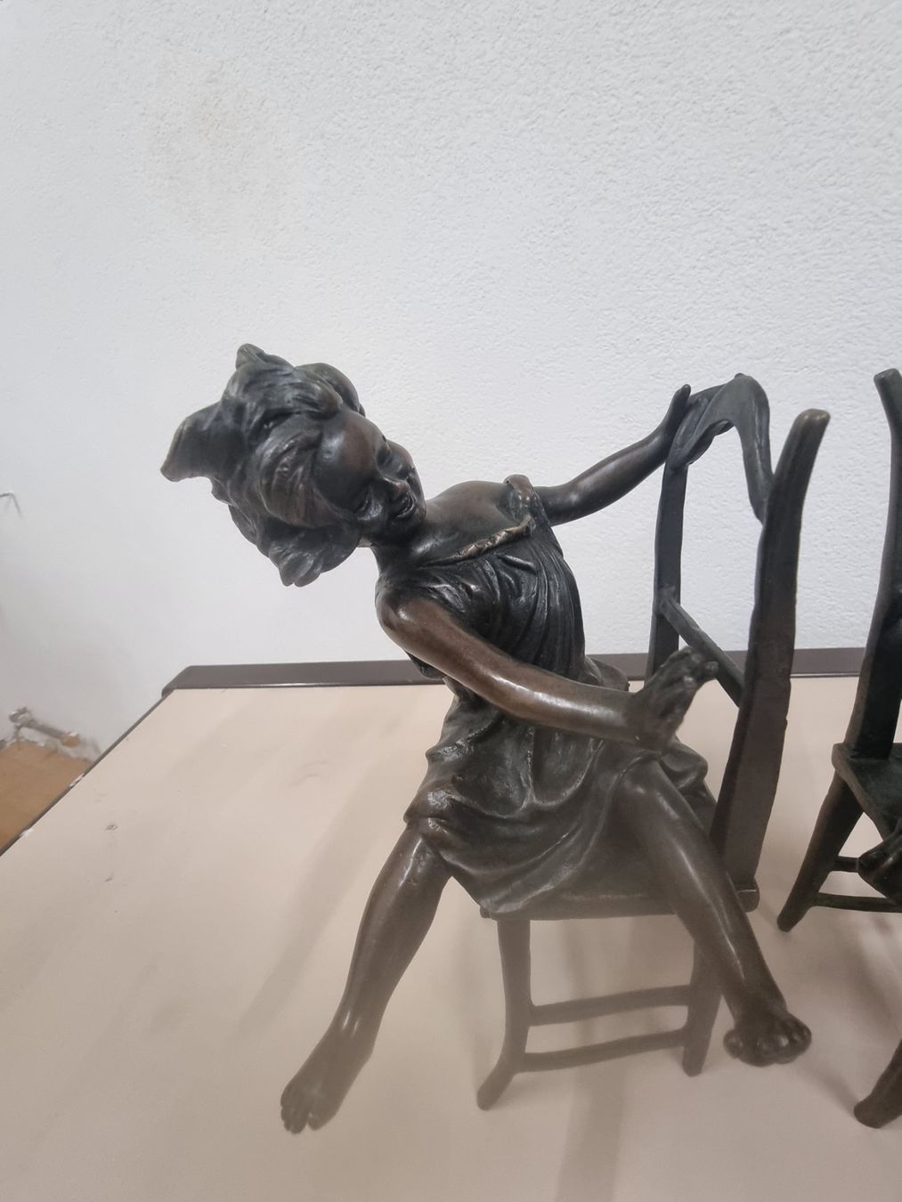 Statue Décorative "Premier Baiser" Pour Jardin - Résine, 16.5cm, Décoration Romantique Extérieure