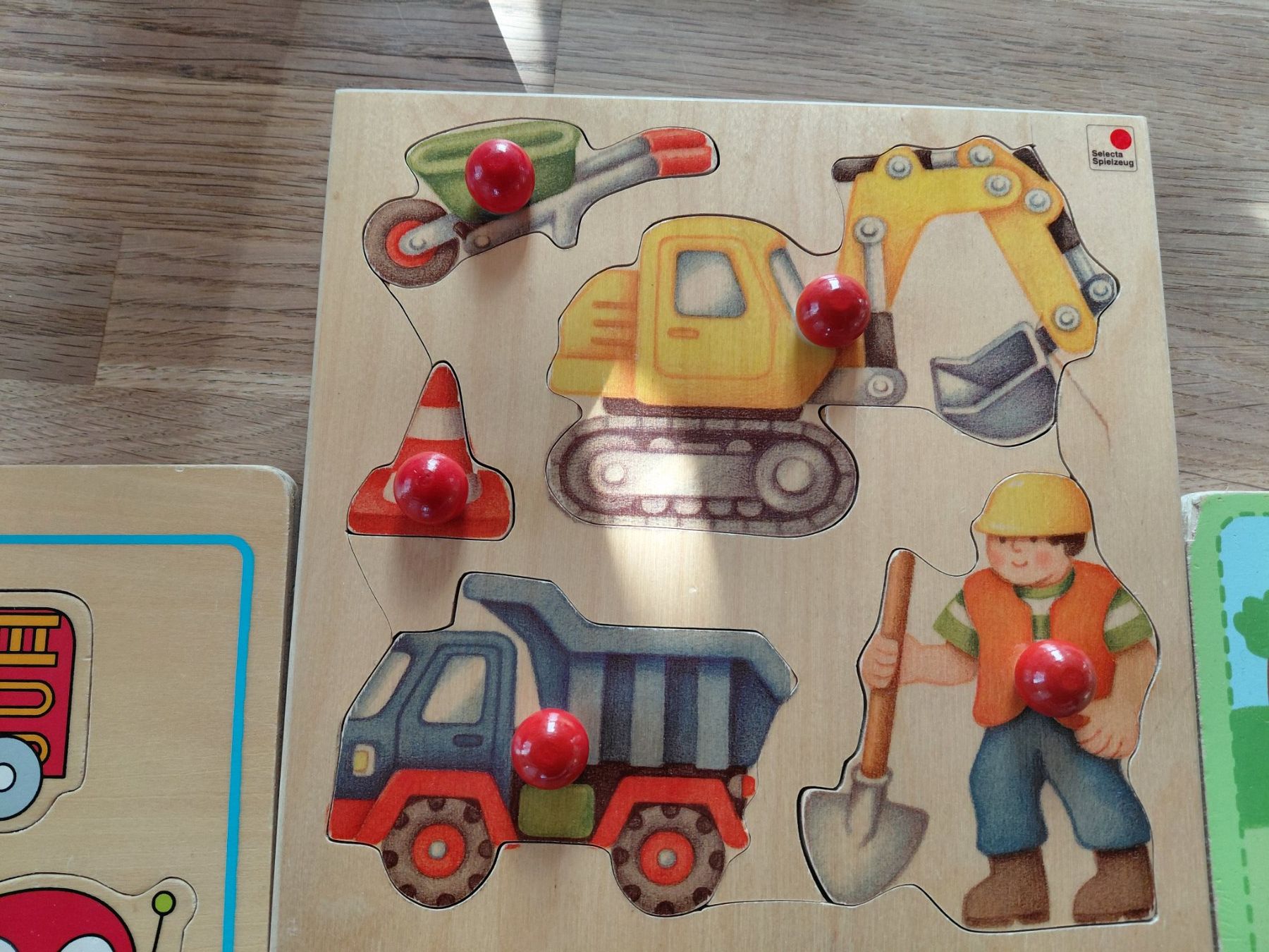 Puzzle: Selecta Holzpuzzle Baustelle, super Zustand, Top! – Usato da Rütihof venduto da Fischli22