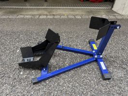 Motorradständer Vorn blau mit Radwippe gebraucht