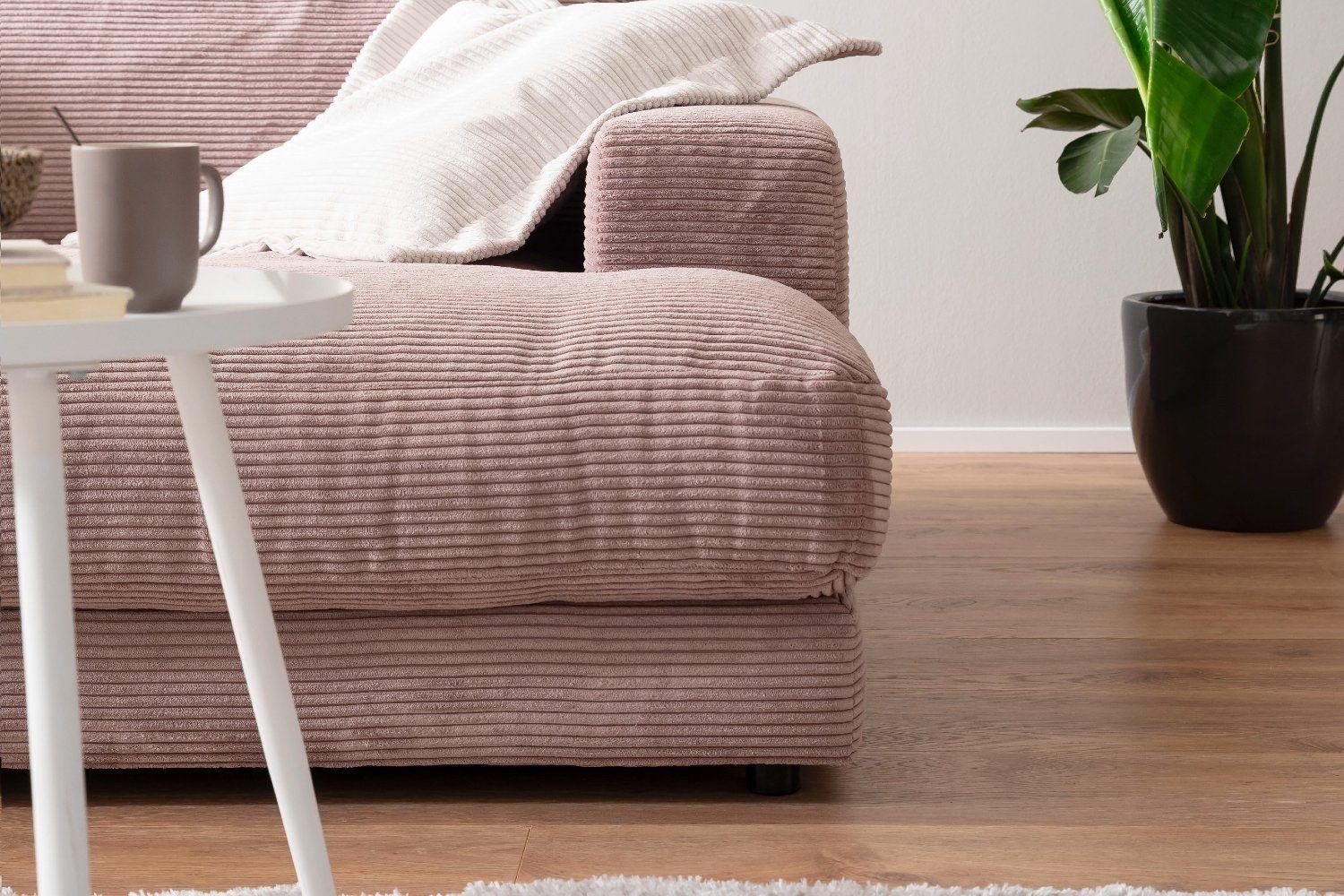 Divani: Big Sofa High End in Cord rosa – Nuovo e nell'imballaggio originale da Bischofszell venduto da deluxe-moebel 6