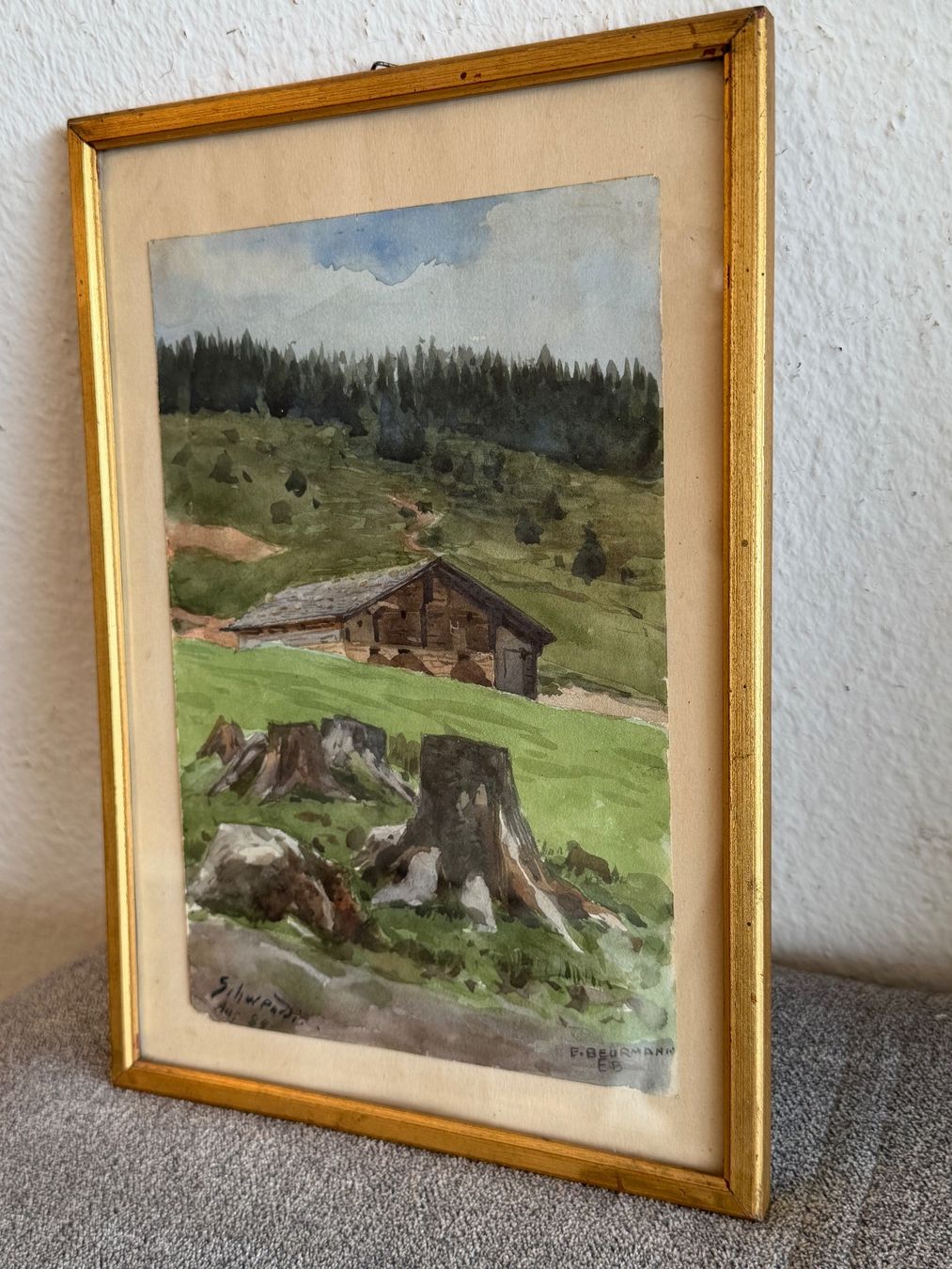 Dipinti: E. BEURMANN Original Aquarell – Usato da Basel venduto da PAUL_ART 6