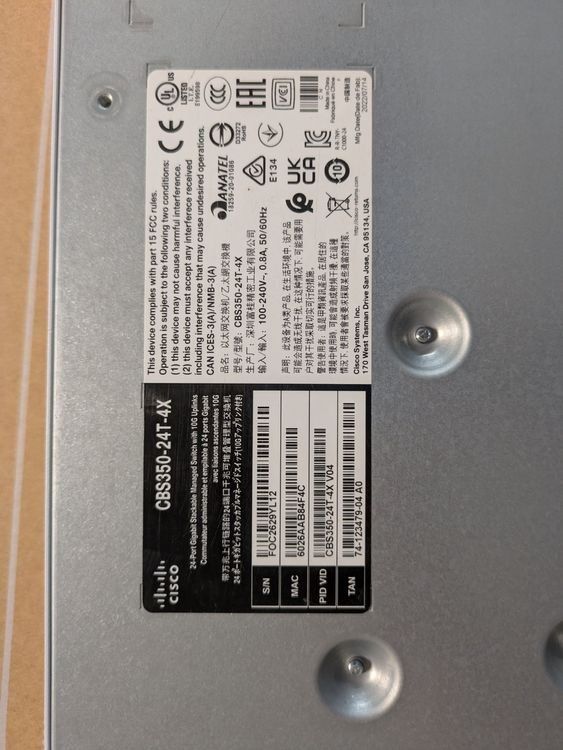 Cisco Hub & Switch: Cisco Switch CBS350-24T-4X – Usato da Thun venduto da ale_jq7s 3