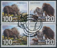 2024 - Eiszeit - Viererblock - Ersttag Stempel ET
