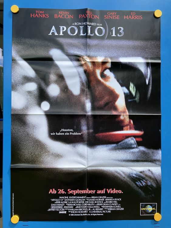 APOLLO 13 TOM HANGS 1995 A1 ORIGINAL FILMPOSTER (Neu und ...