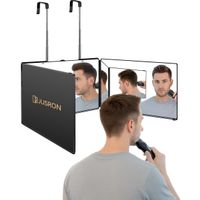 Klappspiegel Friseurspiegel 3-fach Türhaken höhenverstellbar