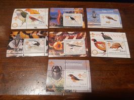 Rare: Lot de 7 timbres République Démocratique du Congo!