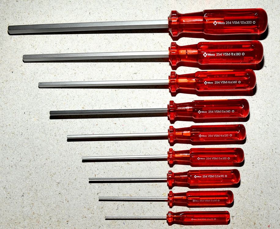 Wera Schraubenzieher Satz 9-teilig für INBUS 1,5 bis 10 mm (Neu und ...