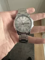 Casio Herren Armbanduhr silberfarben gebraucht