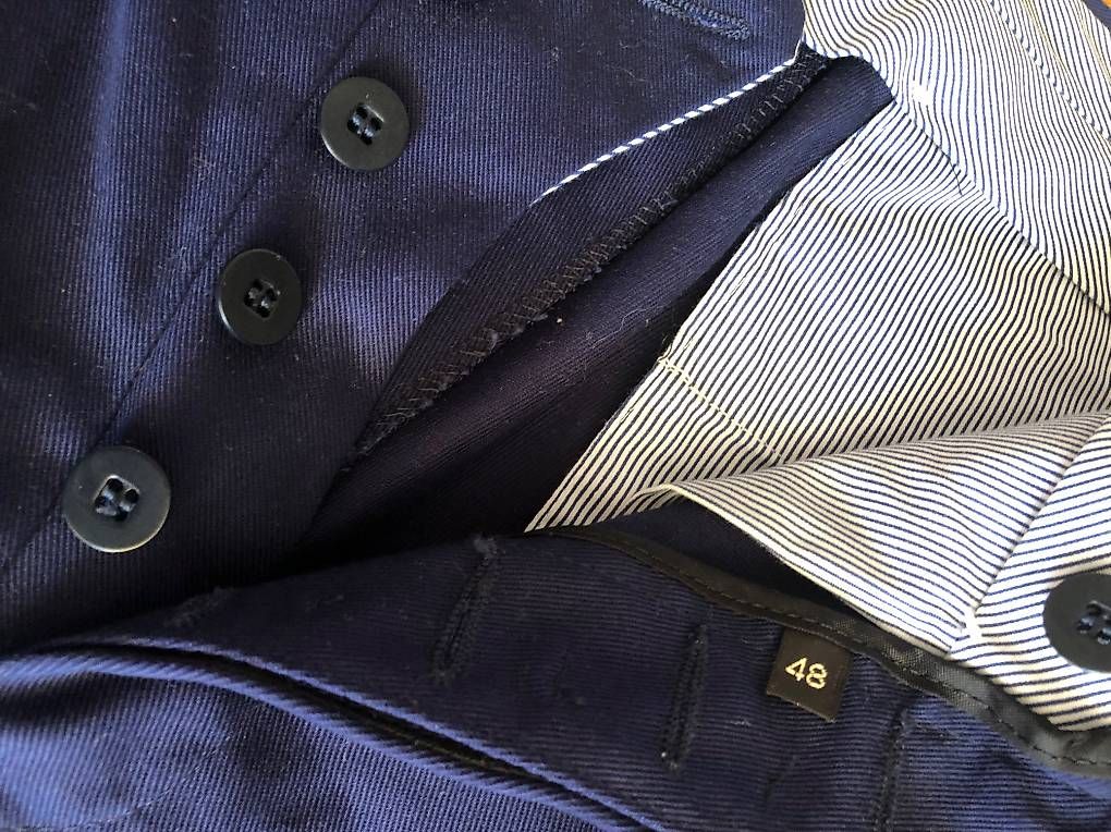 Pantalons: Rubinacci Baumwollhose, Navy, 48. – D'occasion à Bern par Bernmensch 1