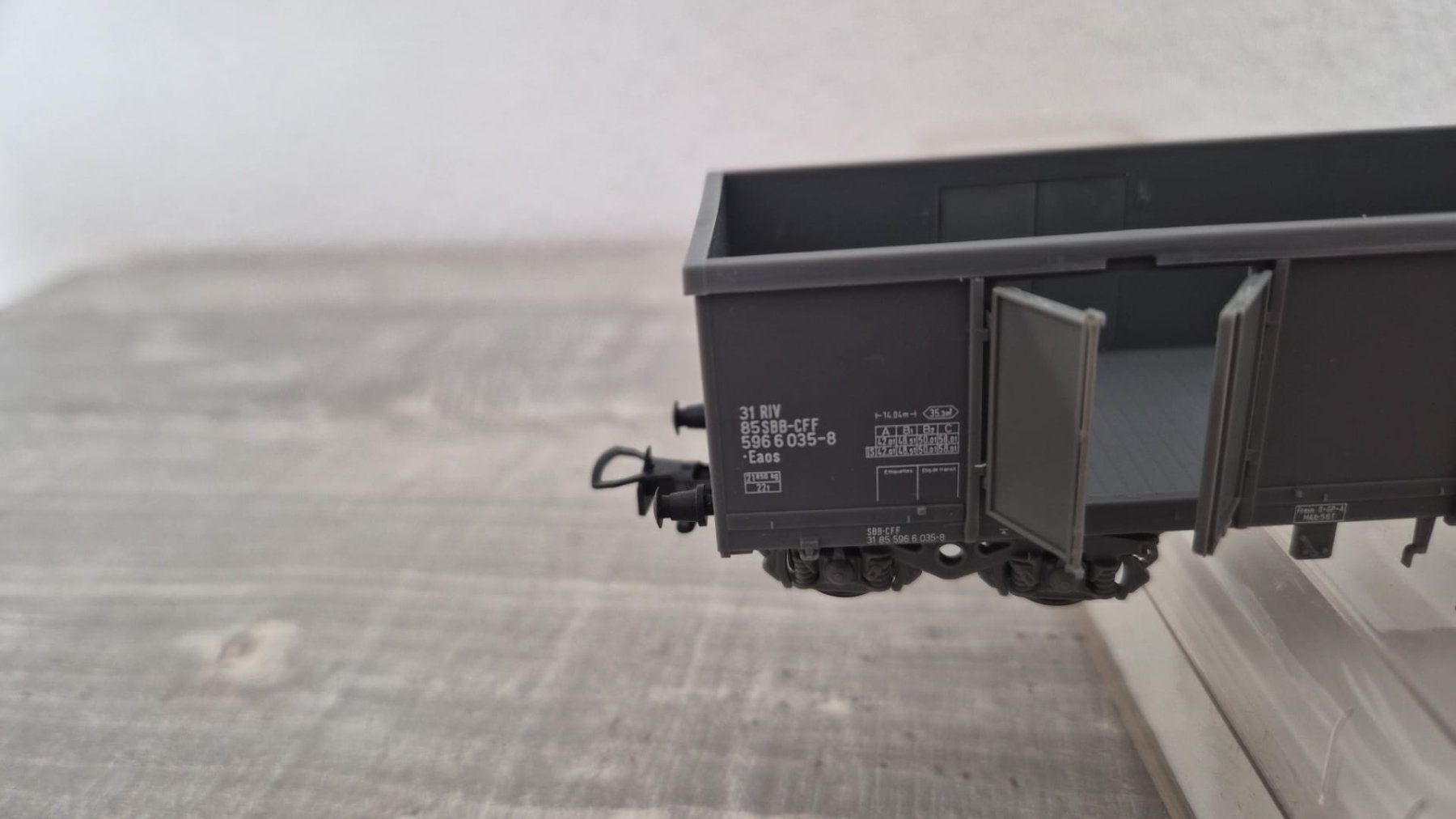 Fleischmann Modelleisenbahnen: 1 x Liliput H0 SBB CFF Hochbordwagen 244 50 Eaos, top in OVP – Neu (gemäss Beschreibung) aus Dielsdorf von Haesi0 3
