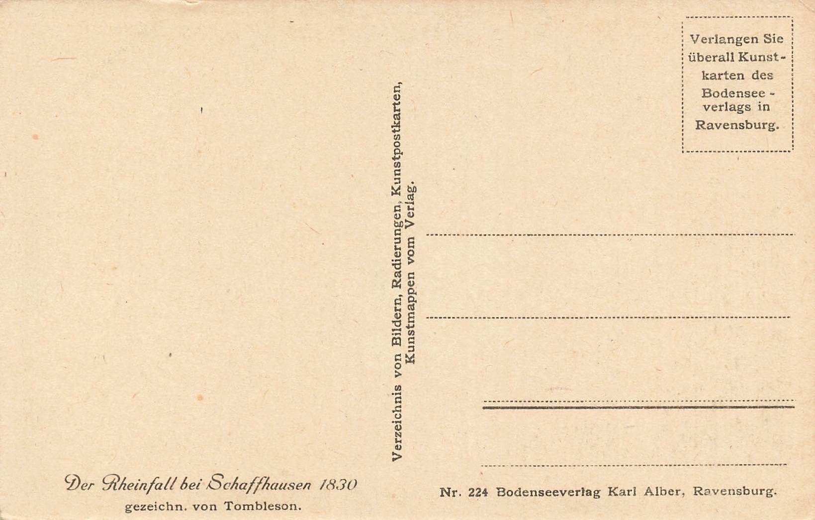 Ansichtskarten: Rheinfall Schaffhausen – Gebraucht aus Biasca von Blenio71 1